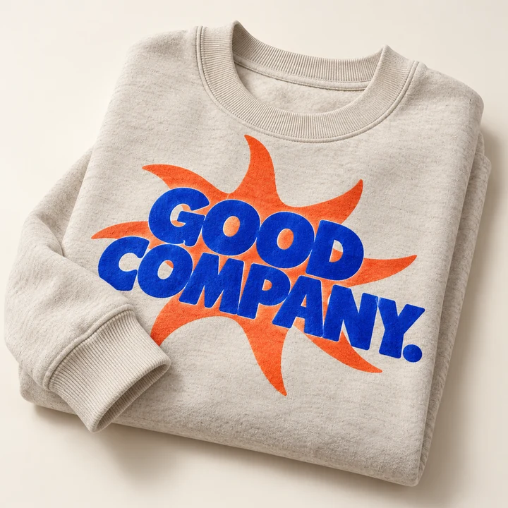 Illustrative crewneck sweatshirts print concept