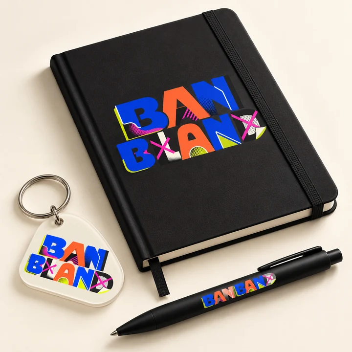 Illustrative custom hard goods print concept