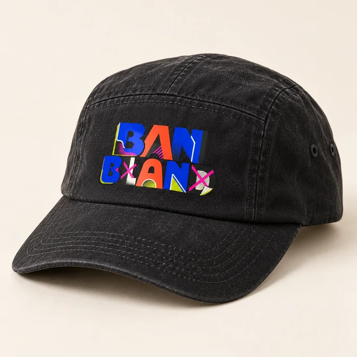 Illustrative custom hats print concept
