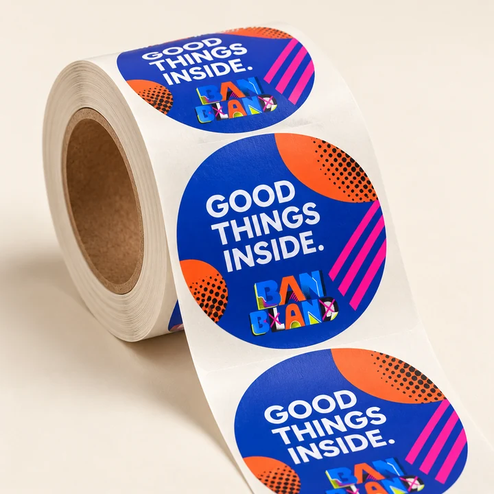 Illustrative product labels print concept